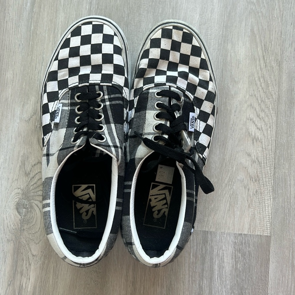 Patchwork Vans Sz 9